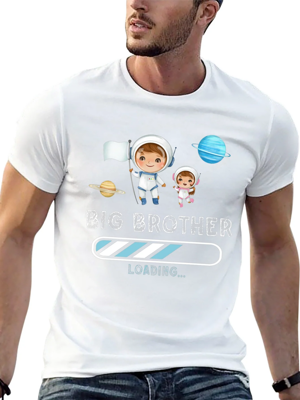 Big Brother Loading T-Shirt - Astronaut Design product image 3