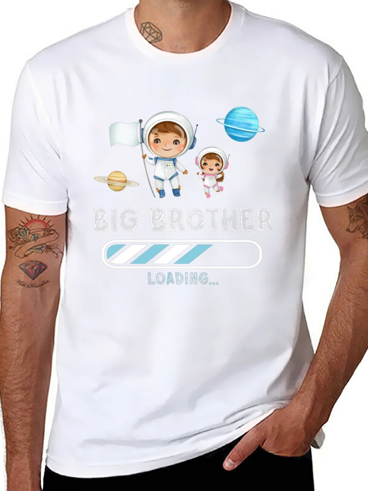 Big Brother Loading T-Shirt - Astronaut Design product image 8