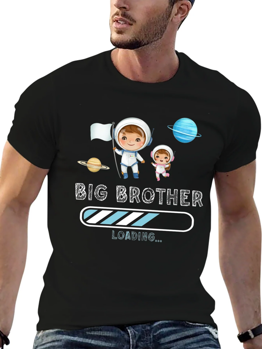 Big Brother Loading T-Shirt - Astronaut Design product image 7