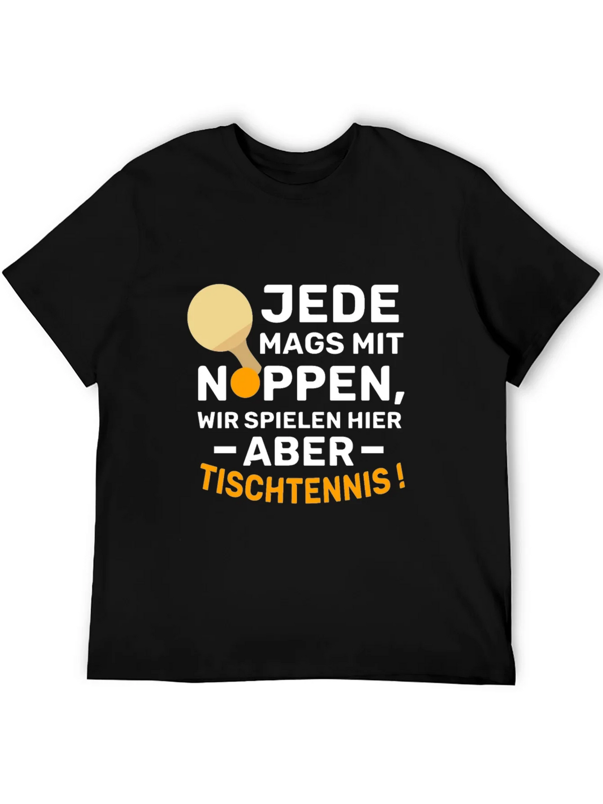 Funny Table Tennis Player Black T-Shirt product image 8