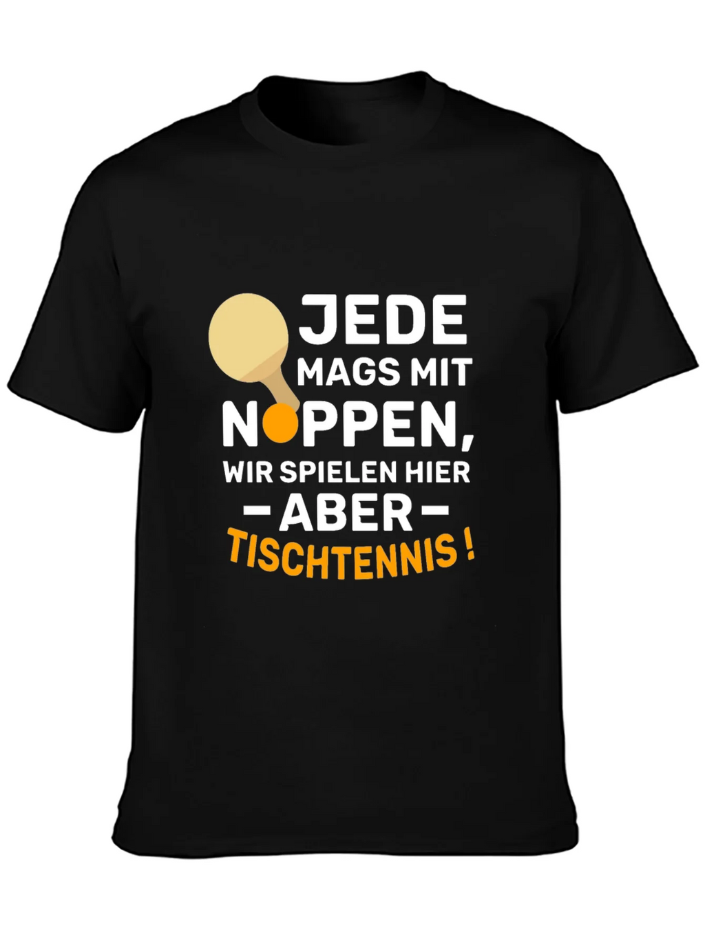 Funny Table Tennis Player Black T-Shirt product image 6