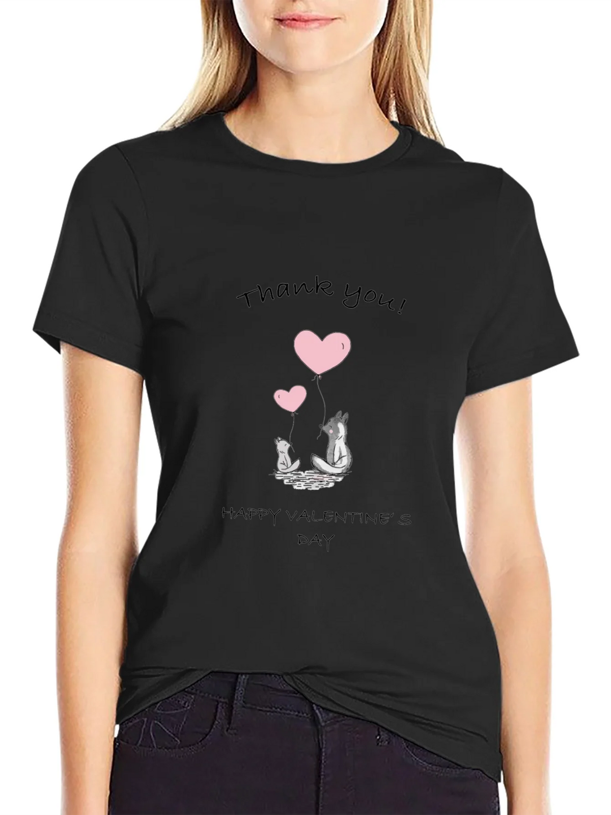 Valentines Day Dog T-Shirt - Thank You! product image 1