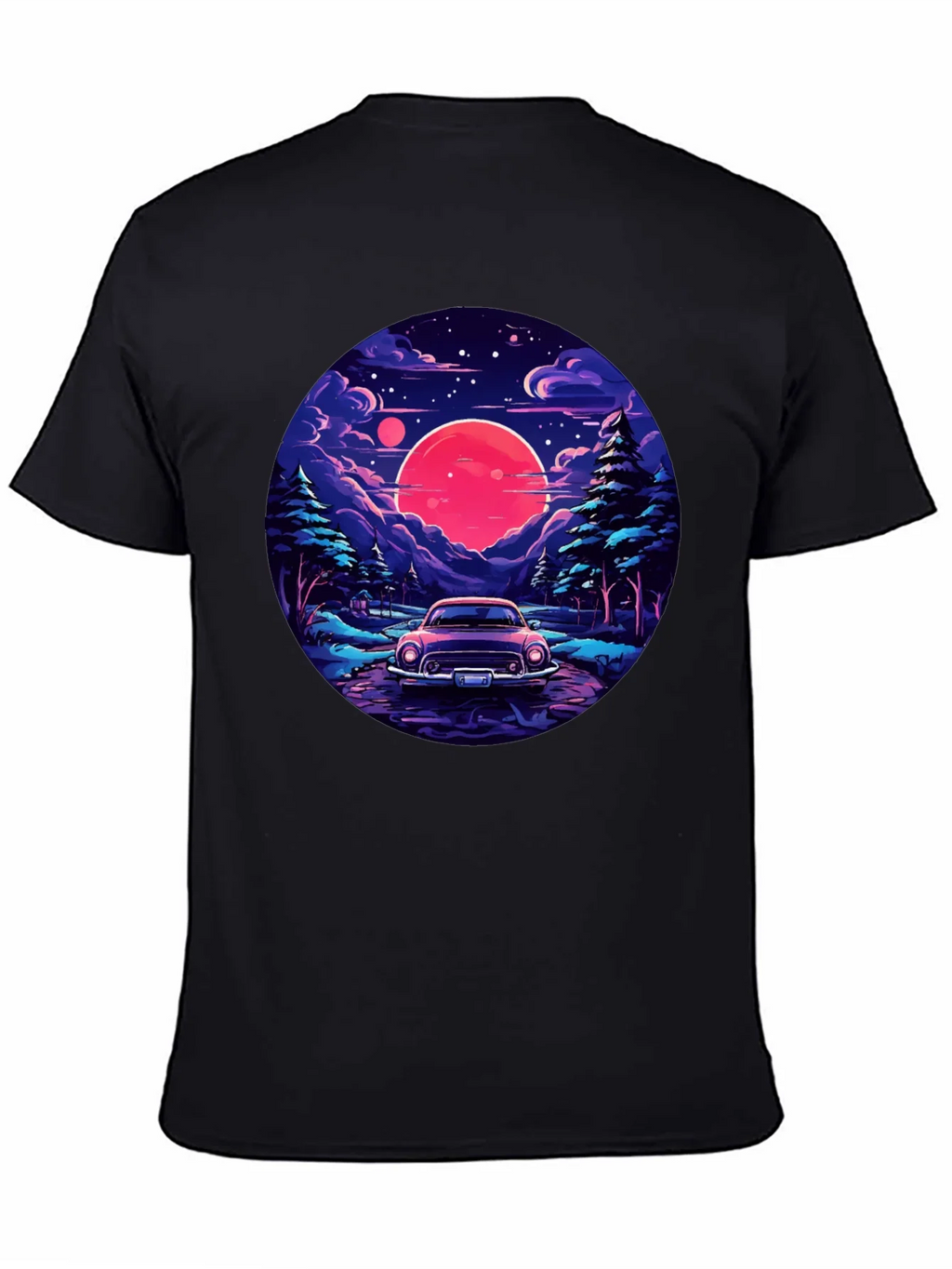 Retro Car & Sunset T-Shirt product image 7
