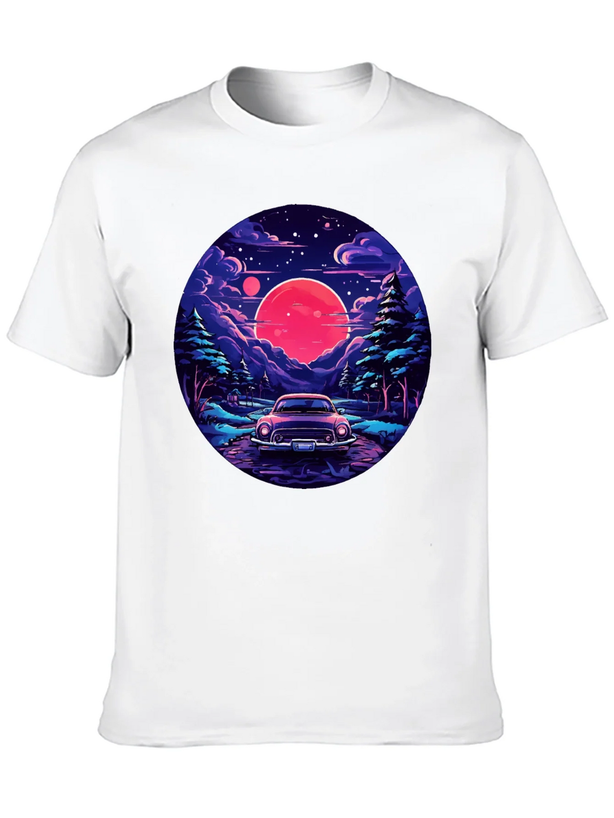 Retro Car & Sunset T-Shirt product image 12
