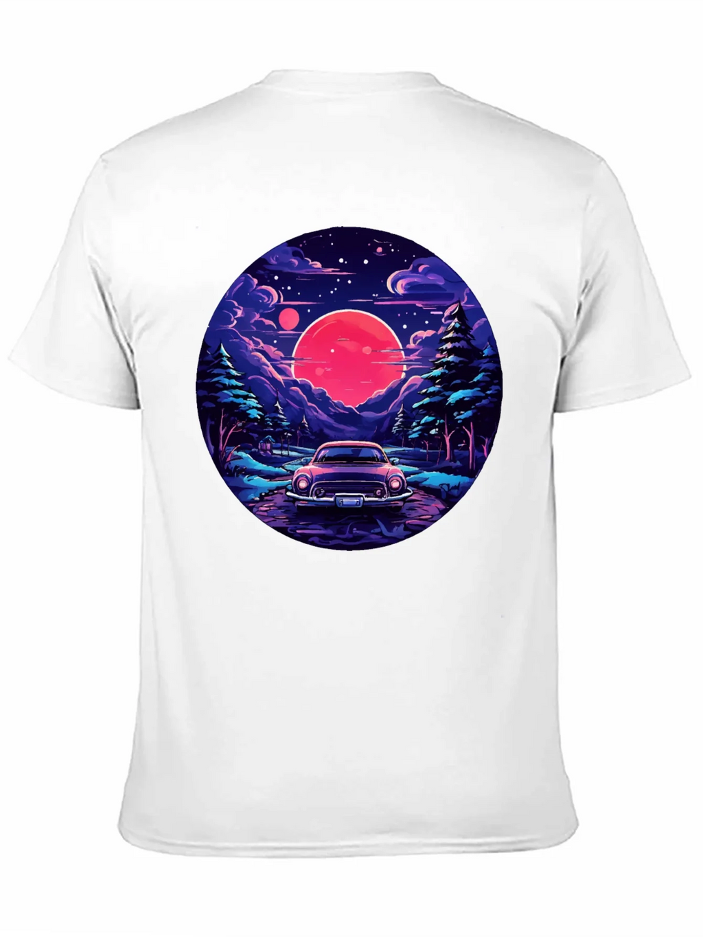 Retro Car & Sunset T-Shirt product image 2