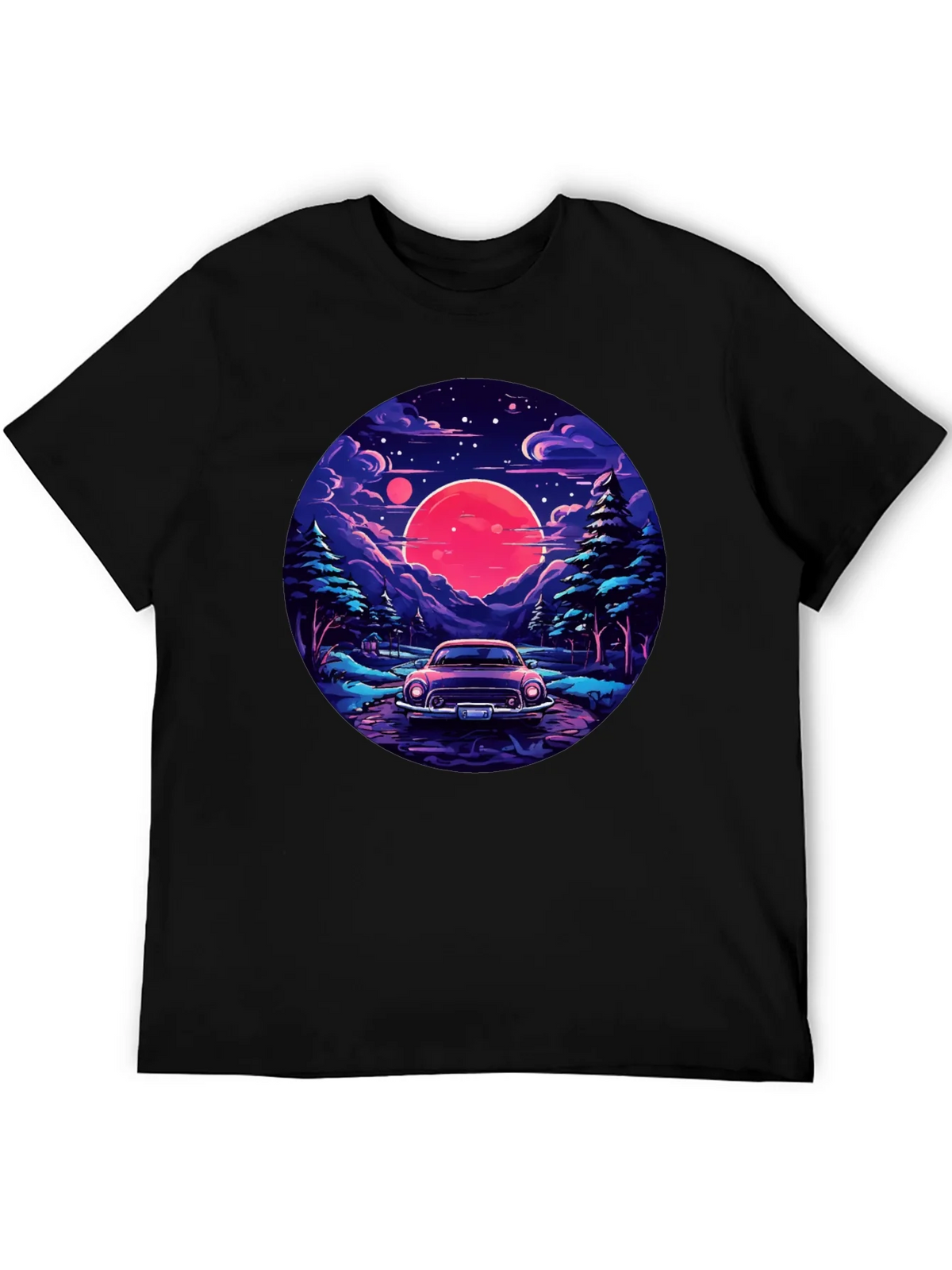 Retro Car & Sunset T-Shirt product image 8