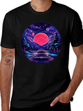 Retro Car & Sunset T-Shirt product image 1