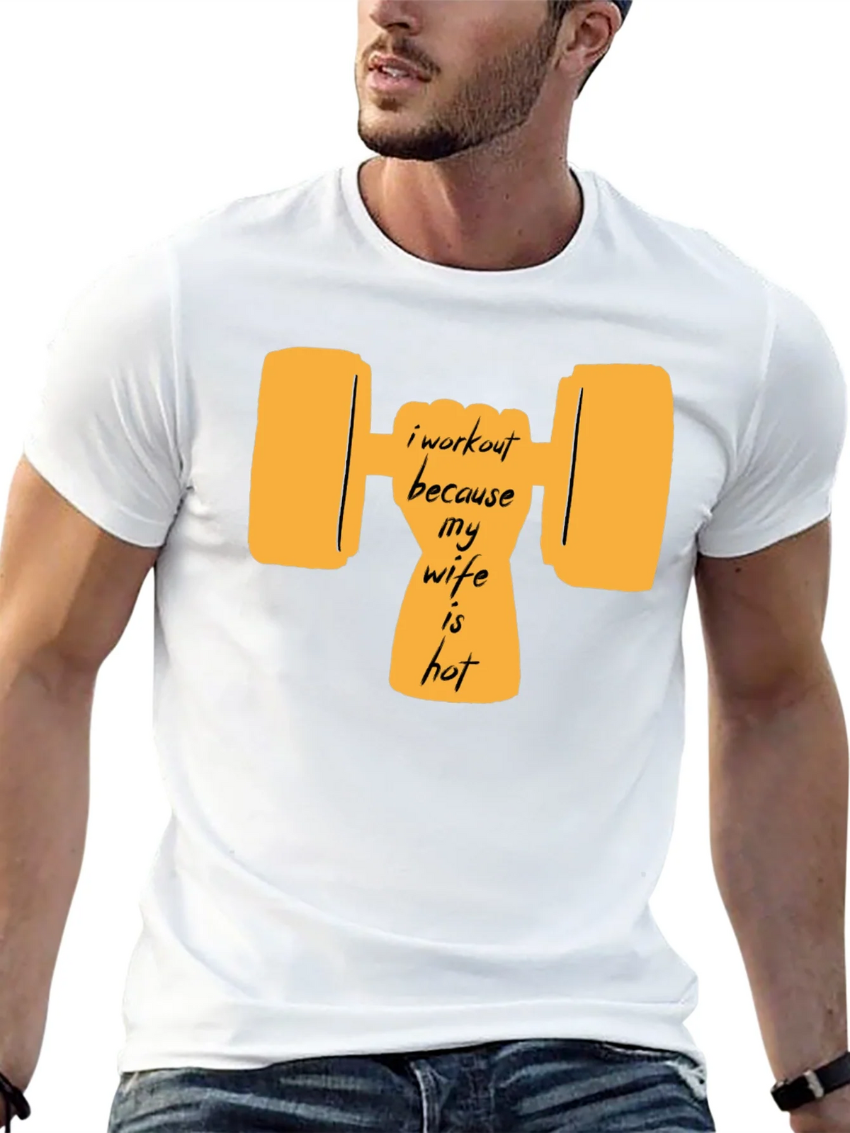 Workout Wife Humor Graphic Tee product image 4