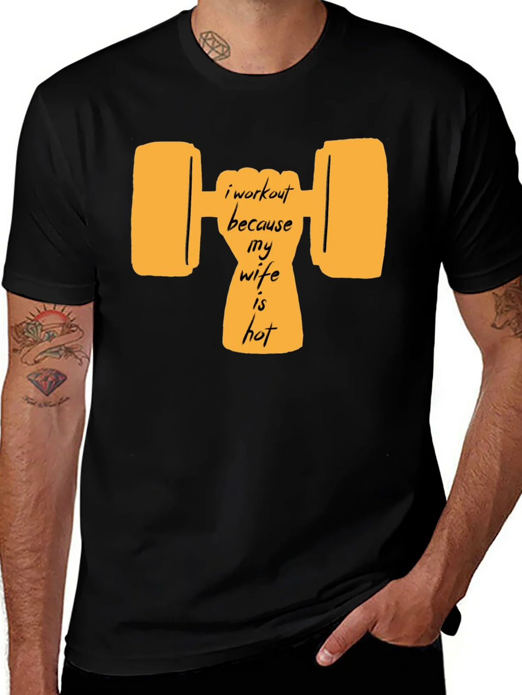 Workout Wife Humor Graphic Tee product image 1