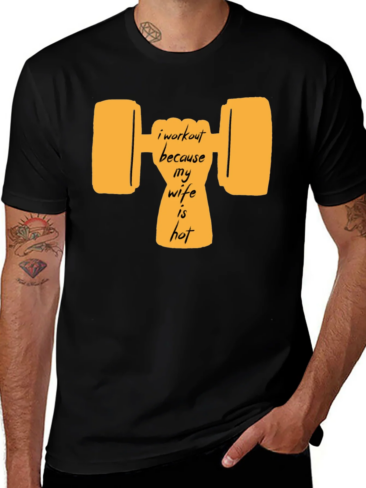 Workout Wife Humor Graphic Tee product image 1