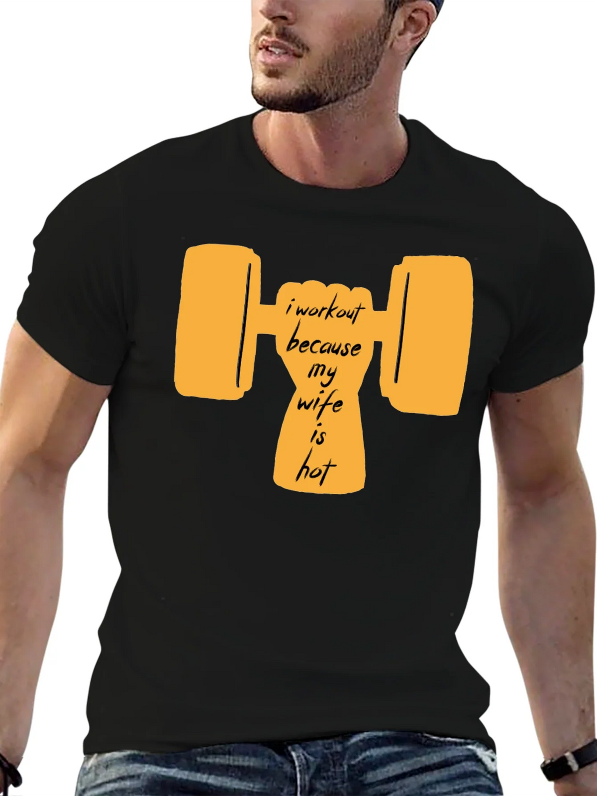 Workout Wife Humor Graphic Tee product image 9