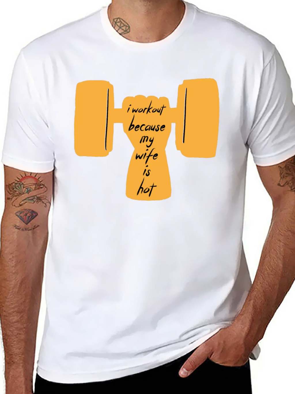 Workout Wife Humor Graphic Tee product image 10