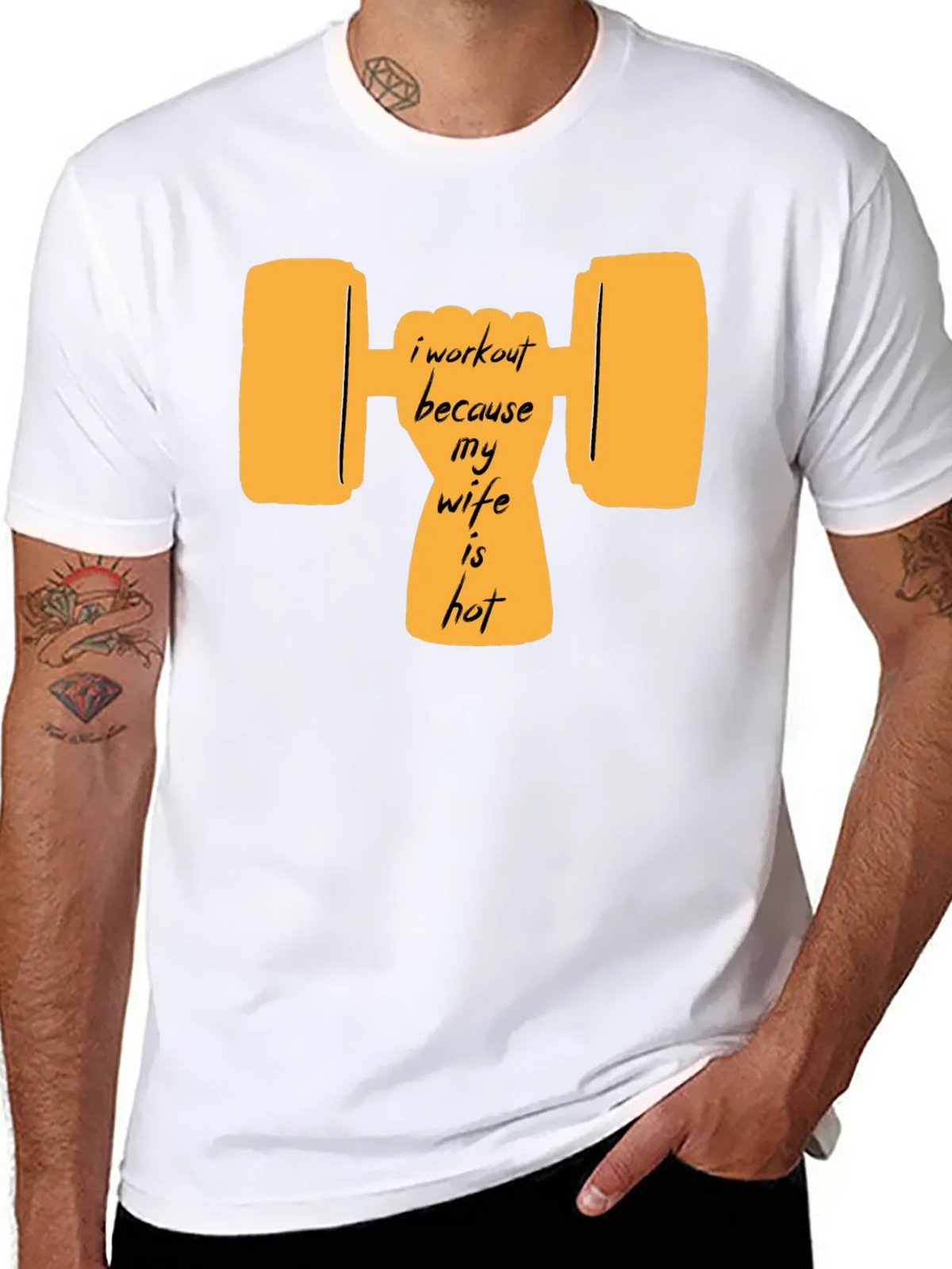 Workout Wife Humor Graphic Tee product image 10
