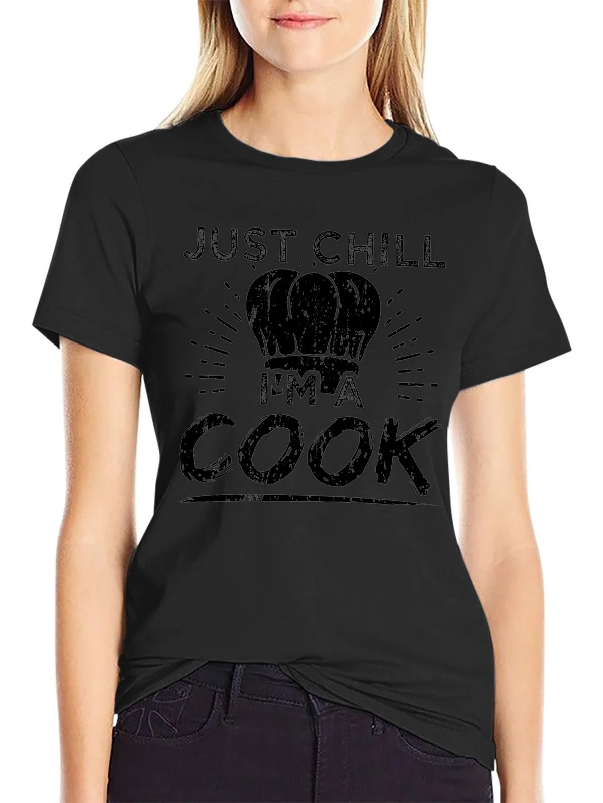 Just Chill Im A Cook T-Shirt - Black Chef Tee product image 4