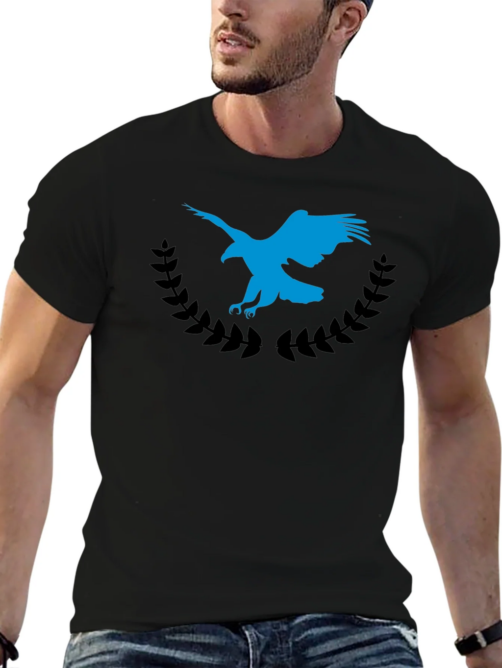 Eagle Crest Graphic Tee - Soft Black Cotton Blend product image 9
