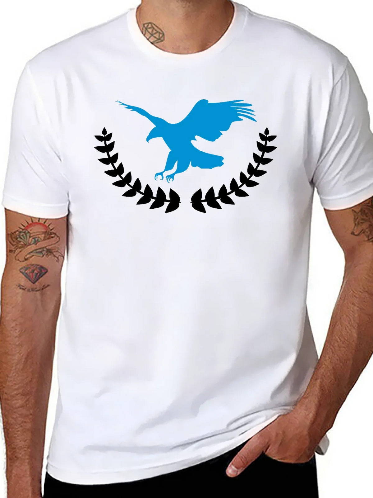 Eagle Crest Graphic Tee - Soft Black Cotton Blend product image 10