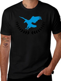Eagle Crest Graphic Tee - Soft Black Cotton Blend product image 1