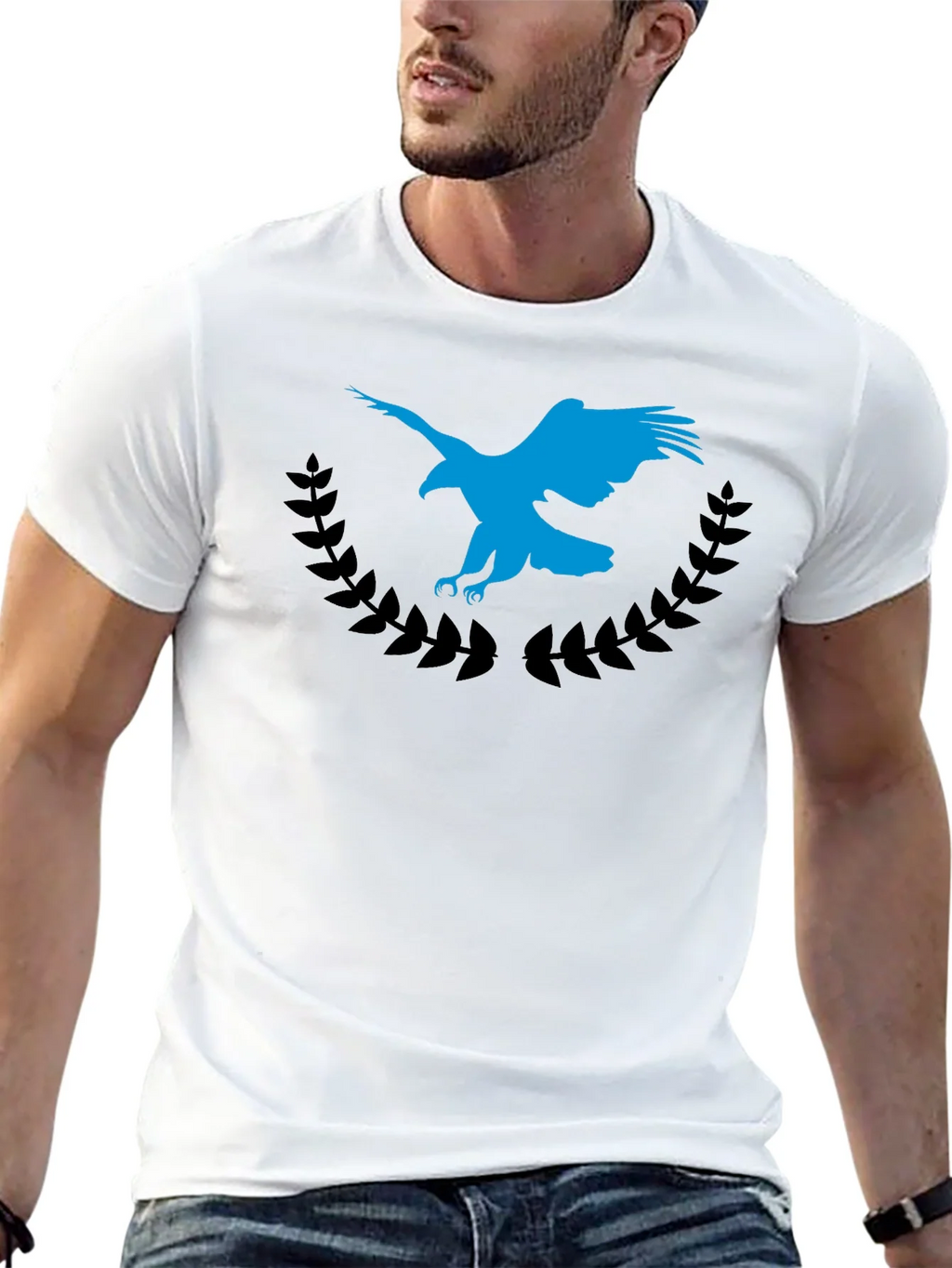 Eagle Crest Graphic Tee - Soft Black Cotton Blend product image 4