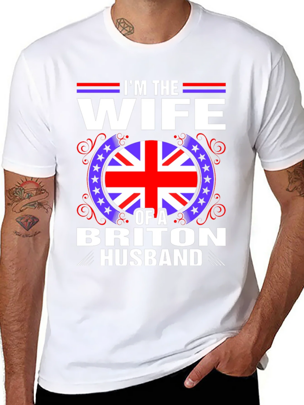 Wife of a Briton Husband T-Shirt product image 10