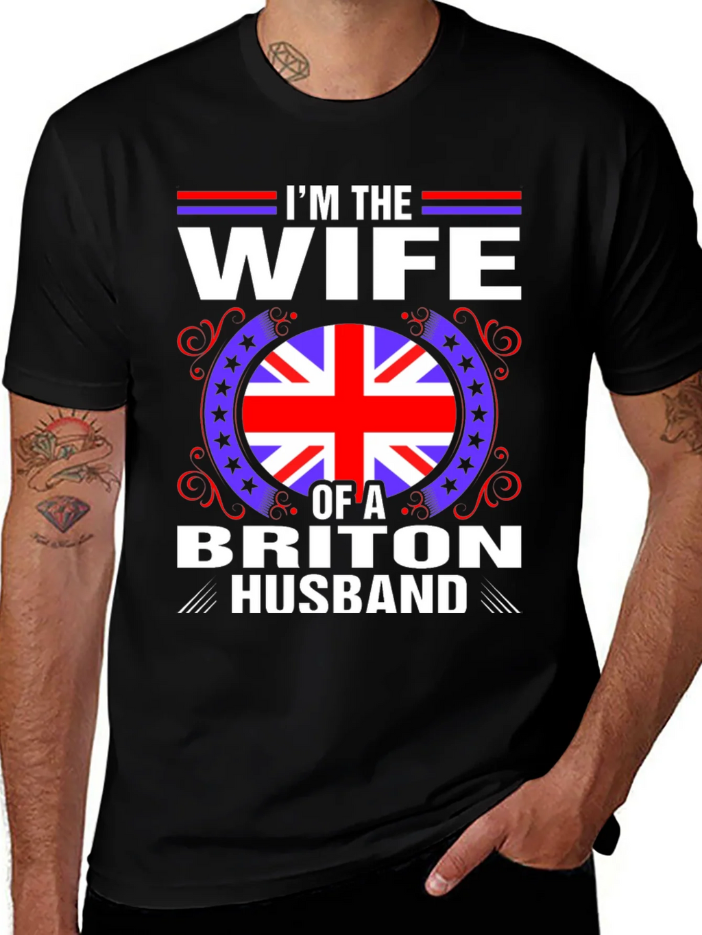 Wife of a Briton Husband T-Shirt product image 1