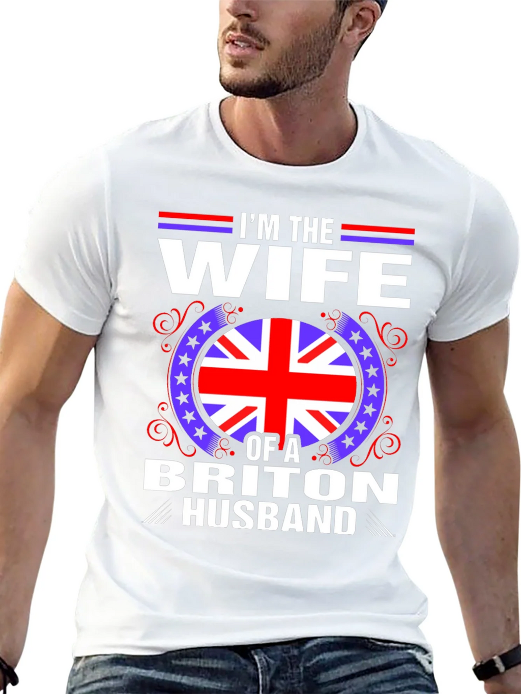 Wife of a Briton Husband T-Shirt product image 4