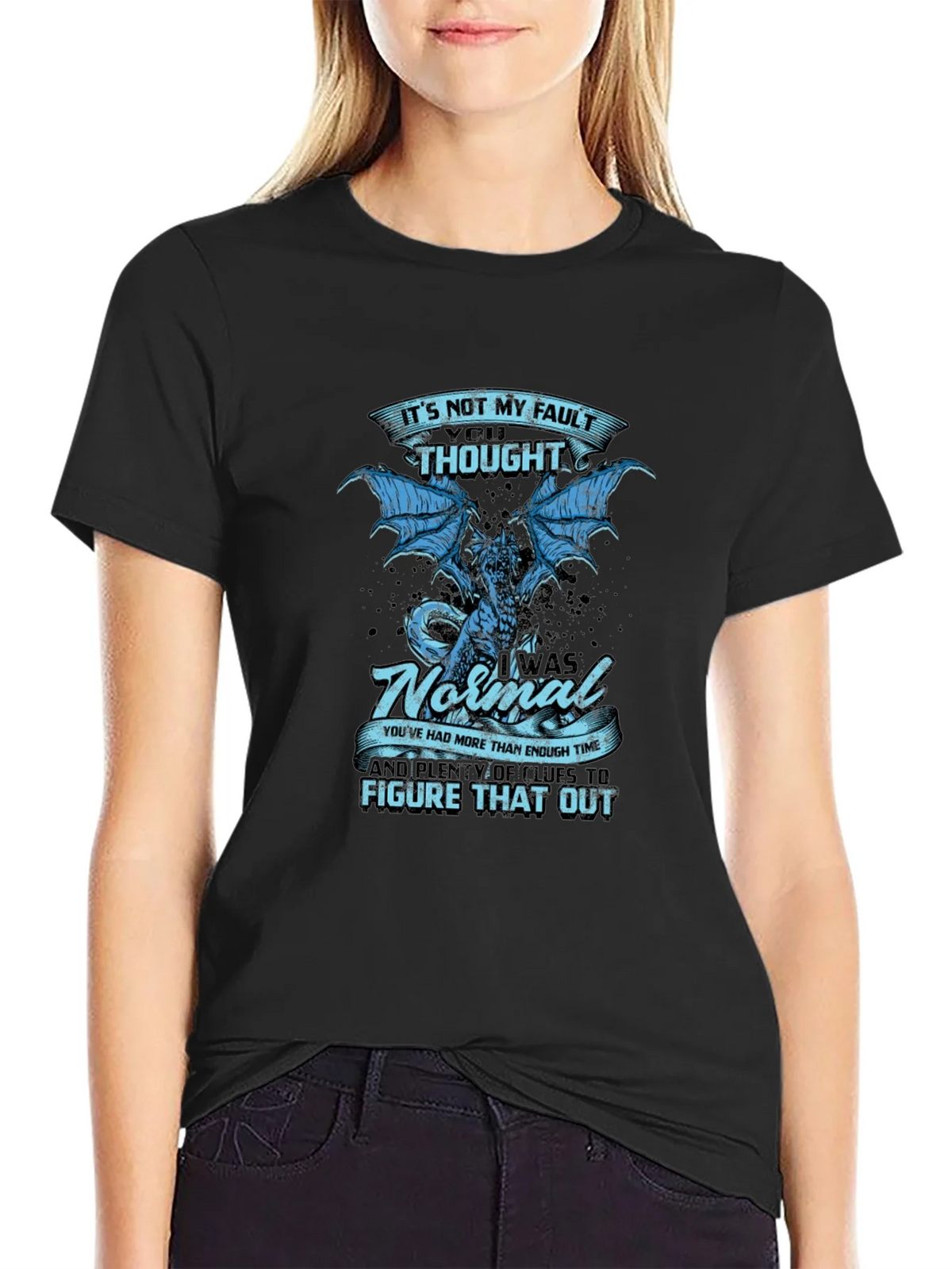 Its Not My Fault Dragon Graphic Tee product image 5