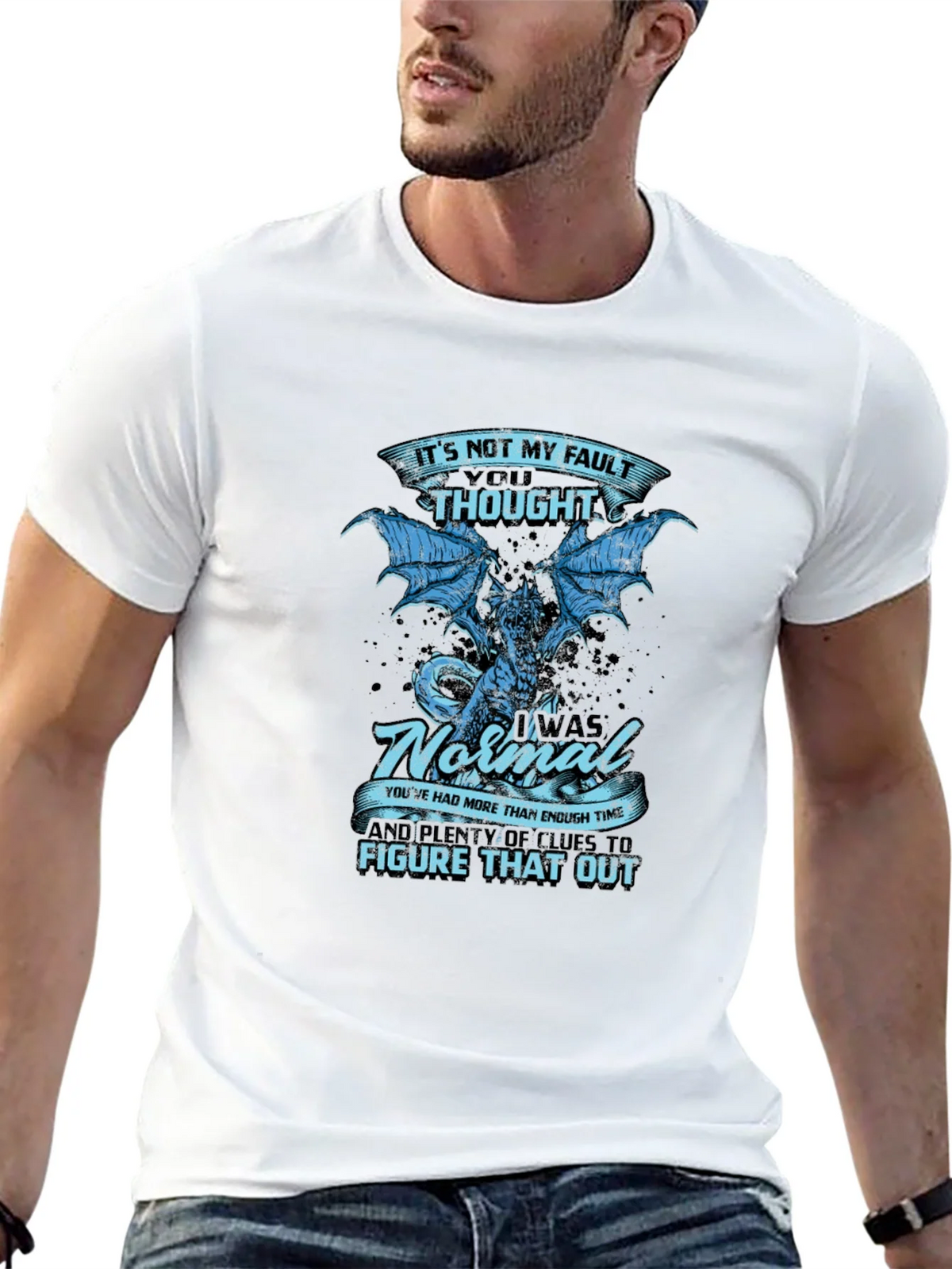 Its Not My Fault Dragon Graphic Tee product image 4
