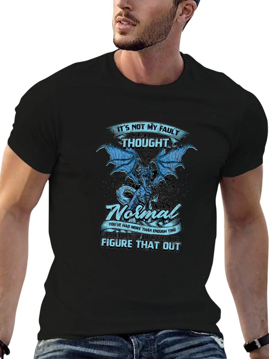 Its Not My Fault Dragon Graphic Tee product image 9