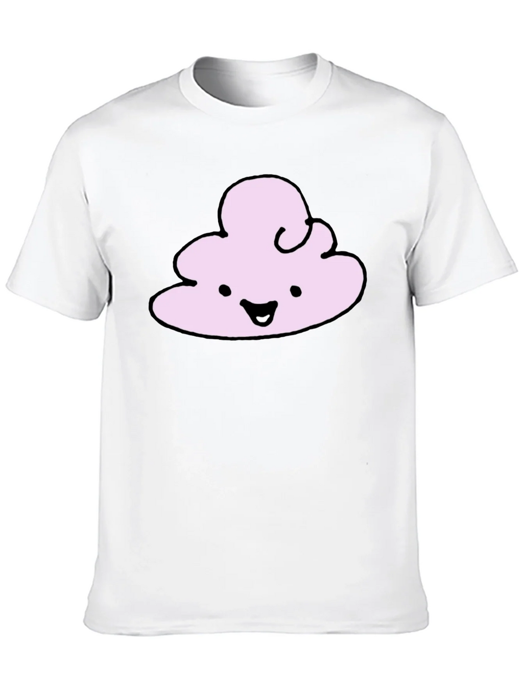 Cute Cloud Graphic T-Shirt - Black Cotton Tee product image 12