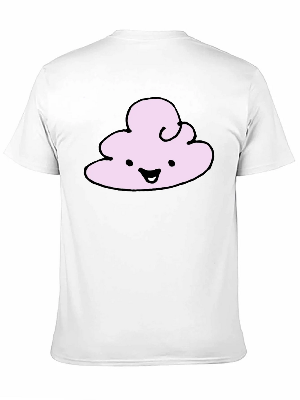 Cute Cloud Graphic T-Shirt - Black Cotton Tee product image 2
