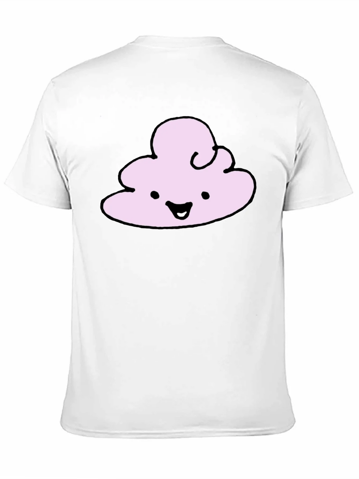 Cute Cloud Graphic T-Shirt - Black Cotton Tee product image 2
