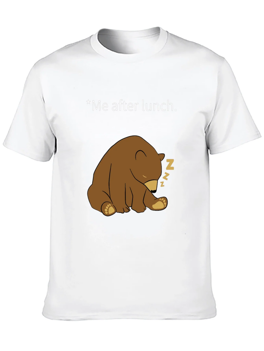 Funny Sleeping Bear Graphic Tee - Me After Lunch product image 10
