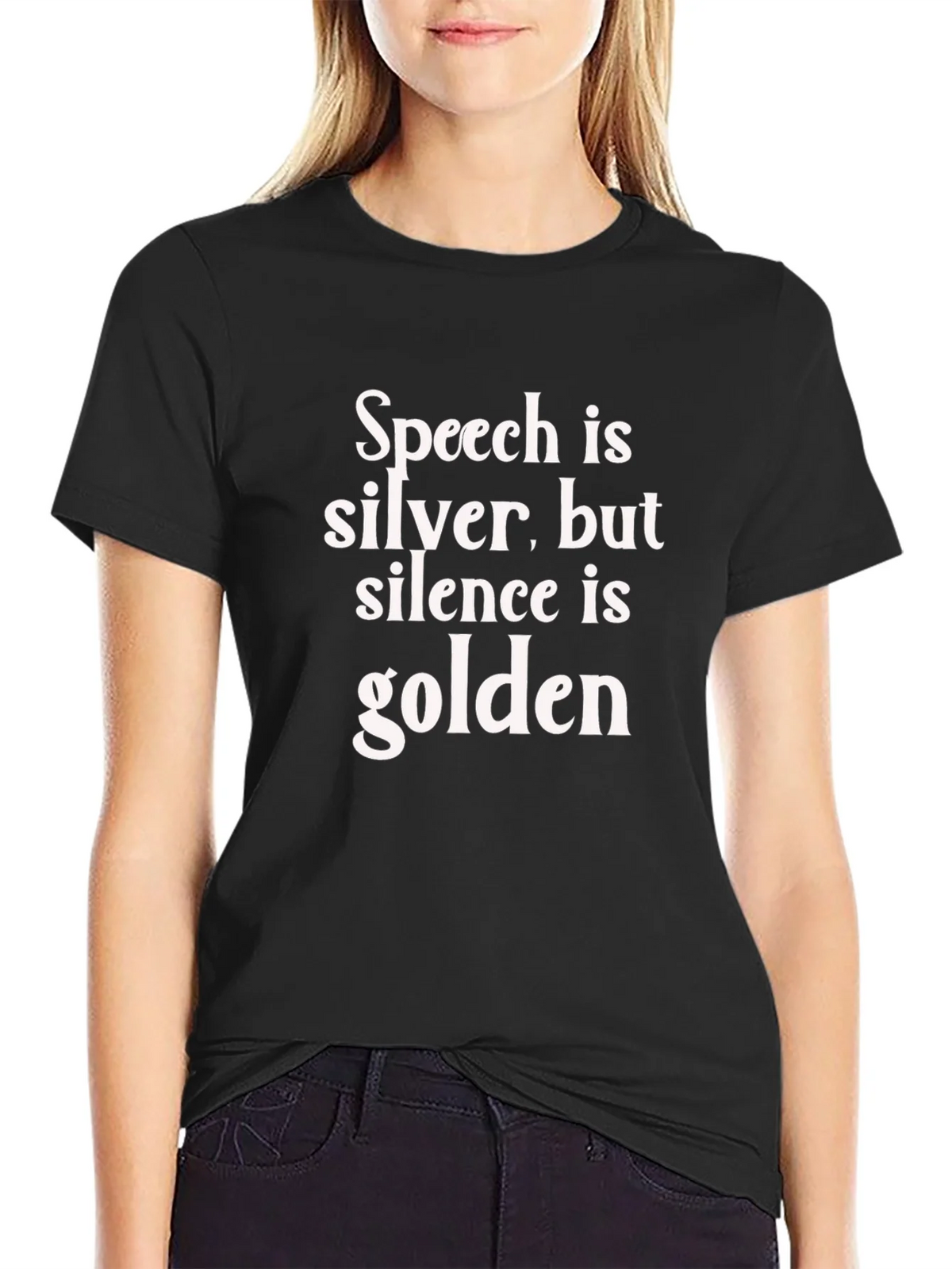 Speech is Silver Silence is Golden T-Shirt product image 1