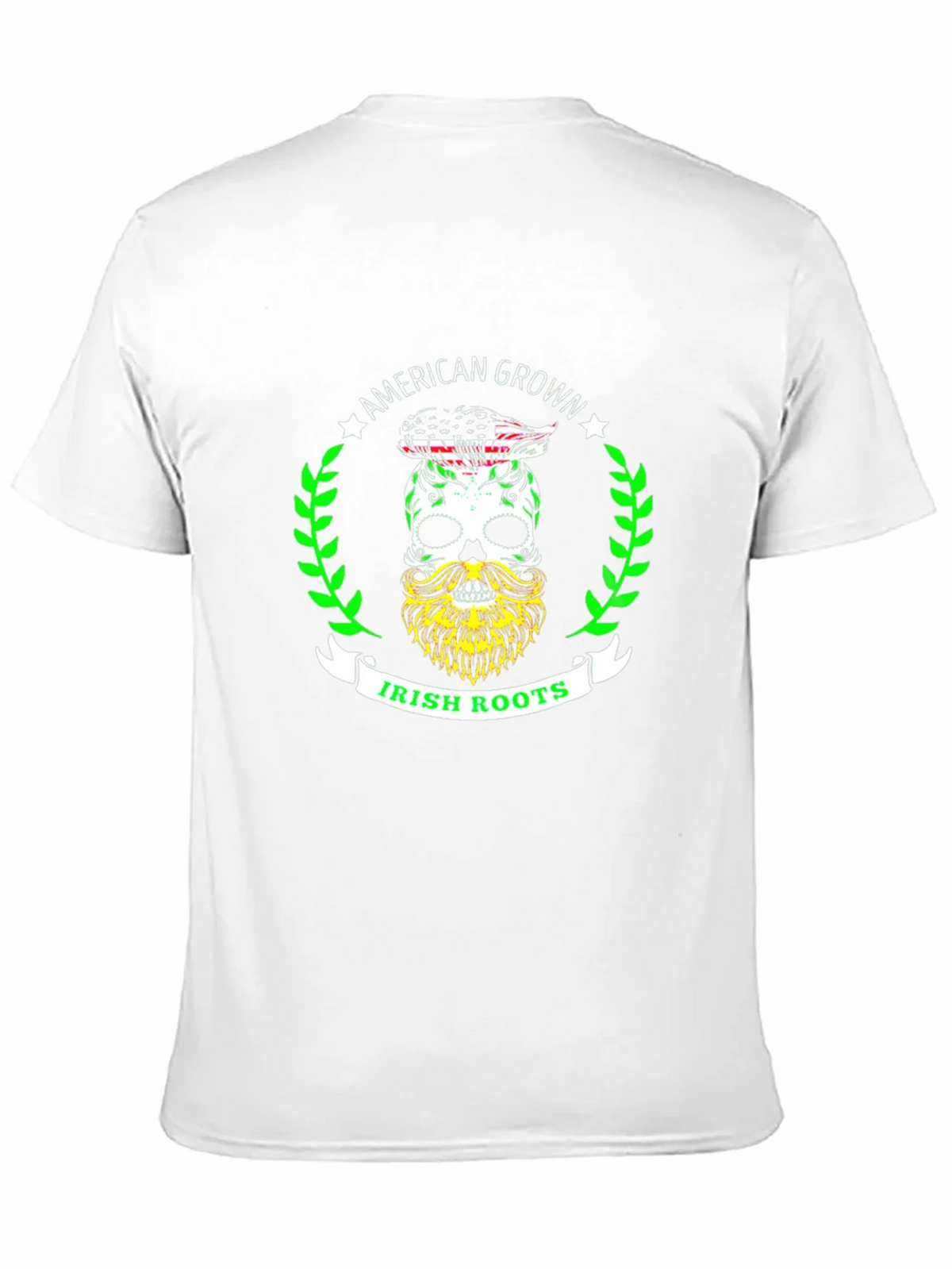 American Grown Irish Roots Skull Graphic Tee product image 2