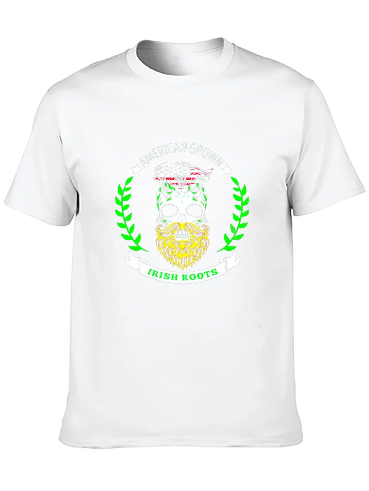 American Grown Irish Roots Skull Graphic Tee product image 12