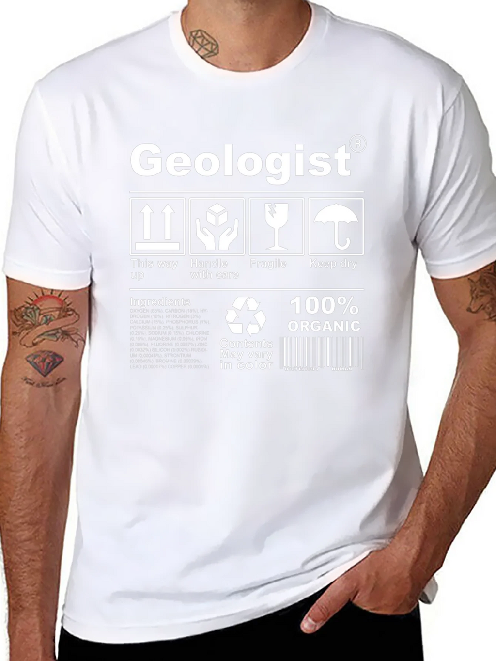 Geologist Organic Cotton T-Shirt - Funny Science Tee product image 2