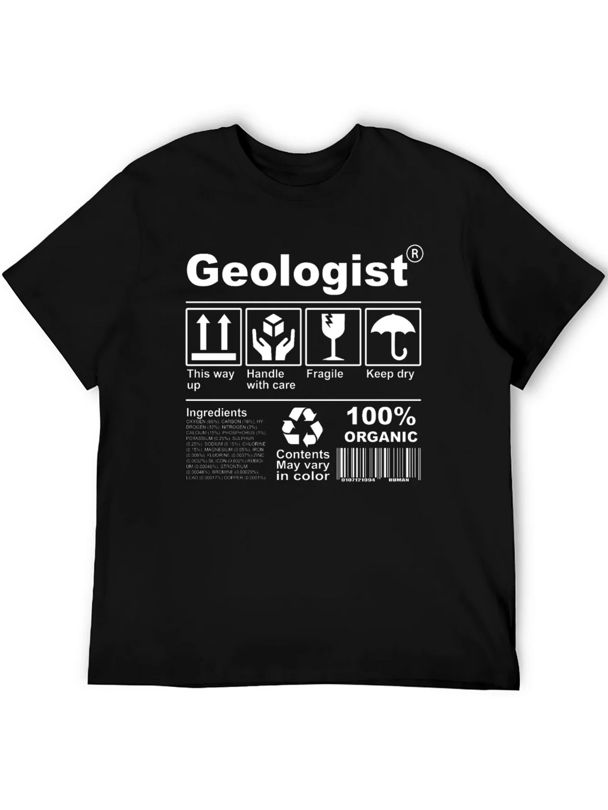 Geologist Organic Cotton T-Shirt - Funny Science Tee product image 1