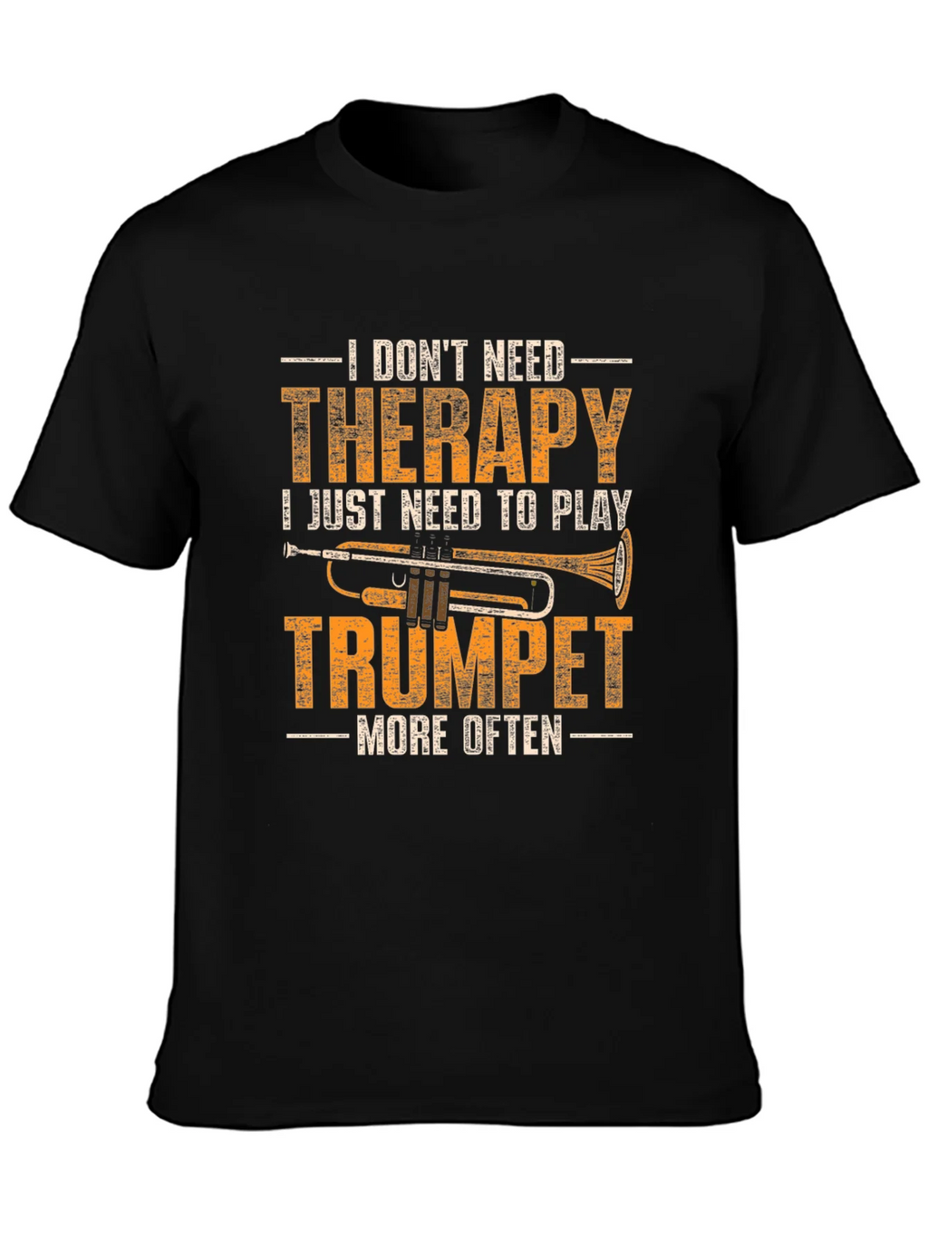 Trumpet Therapy T-Shirt - Musicians Humor Tee product image 6