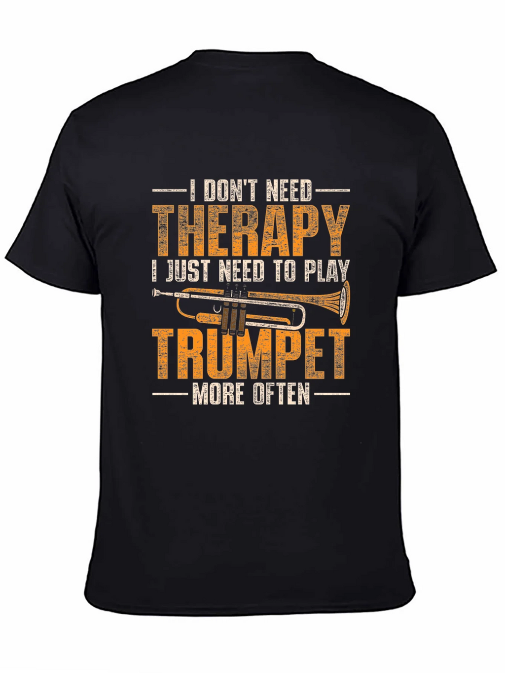 Trumpet Therapy T-Shirt - Musicians Humor Tee product image 7