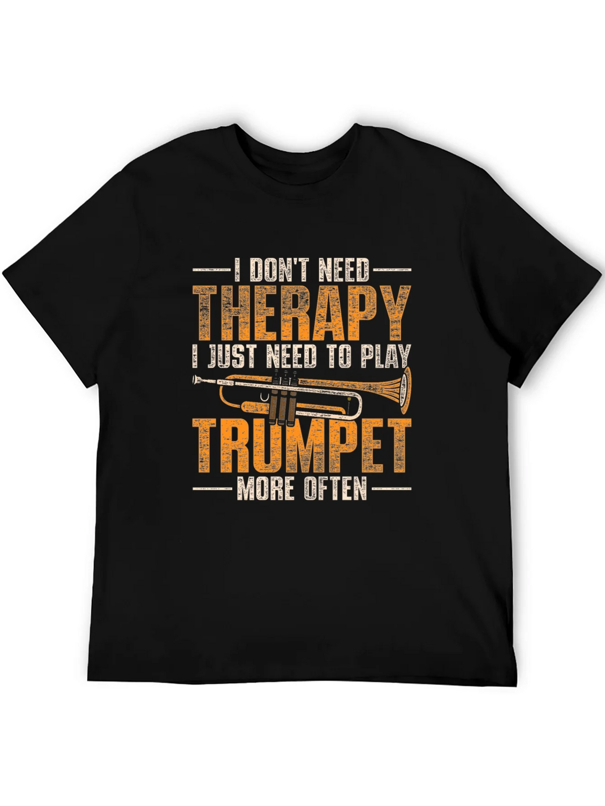 Trumpet Therapy T-Shirt - Musicians Humor Tee product image 8
