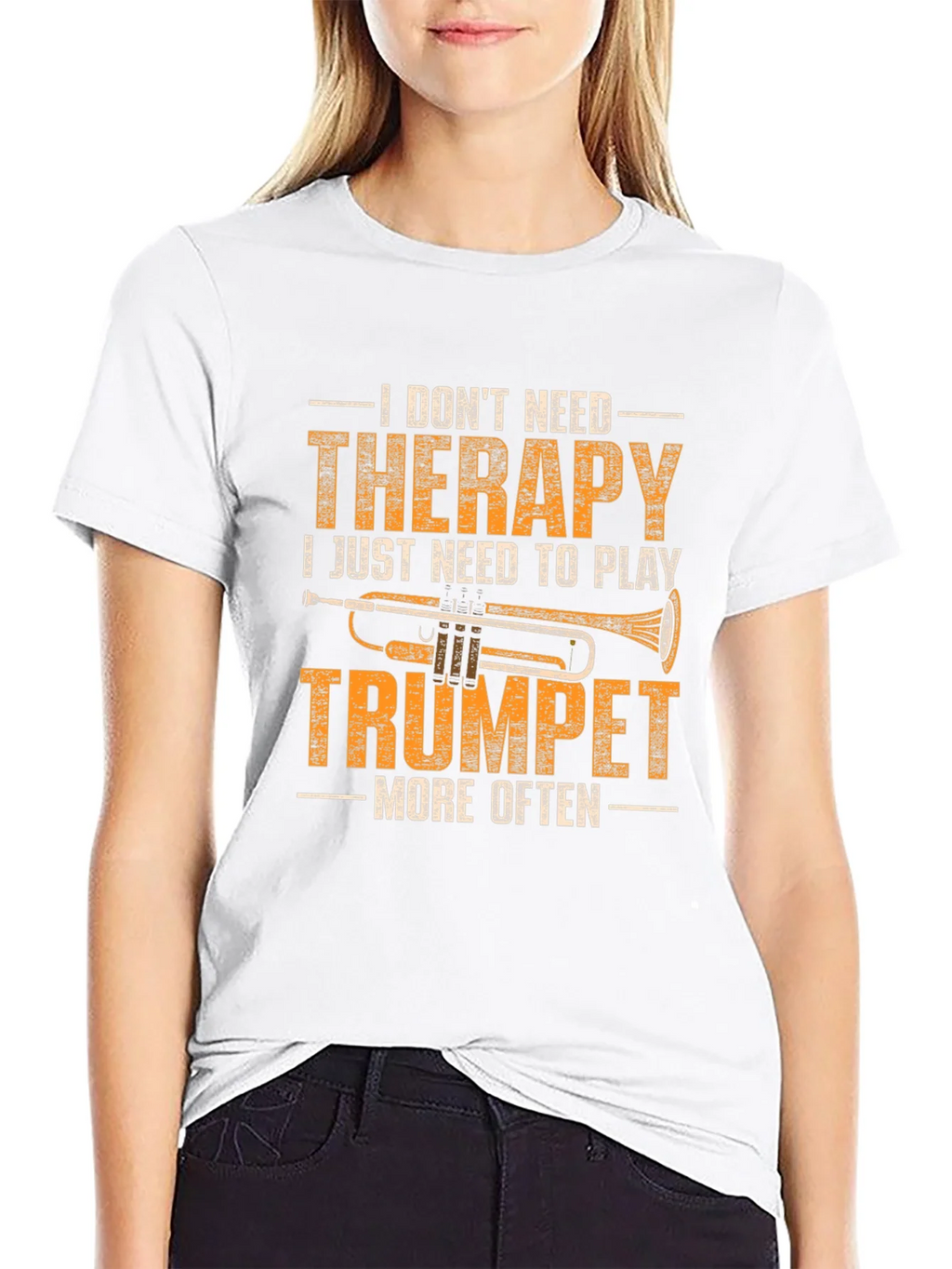 Trumpet Therapy T-Shirt - Musicians Humor Tee product image 11