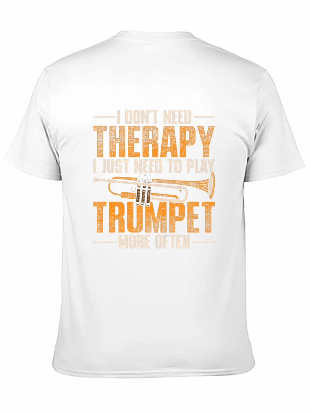 Trumpet Therapy T-Shirt - Musicians Humor Tee product image 2