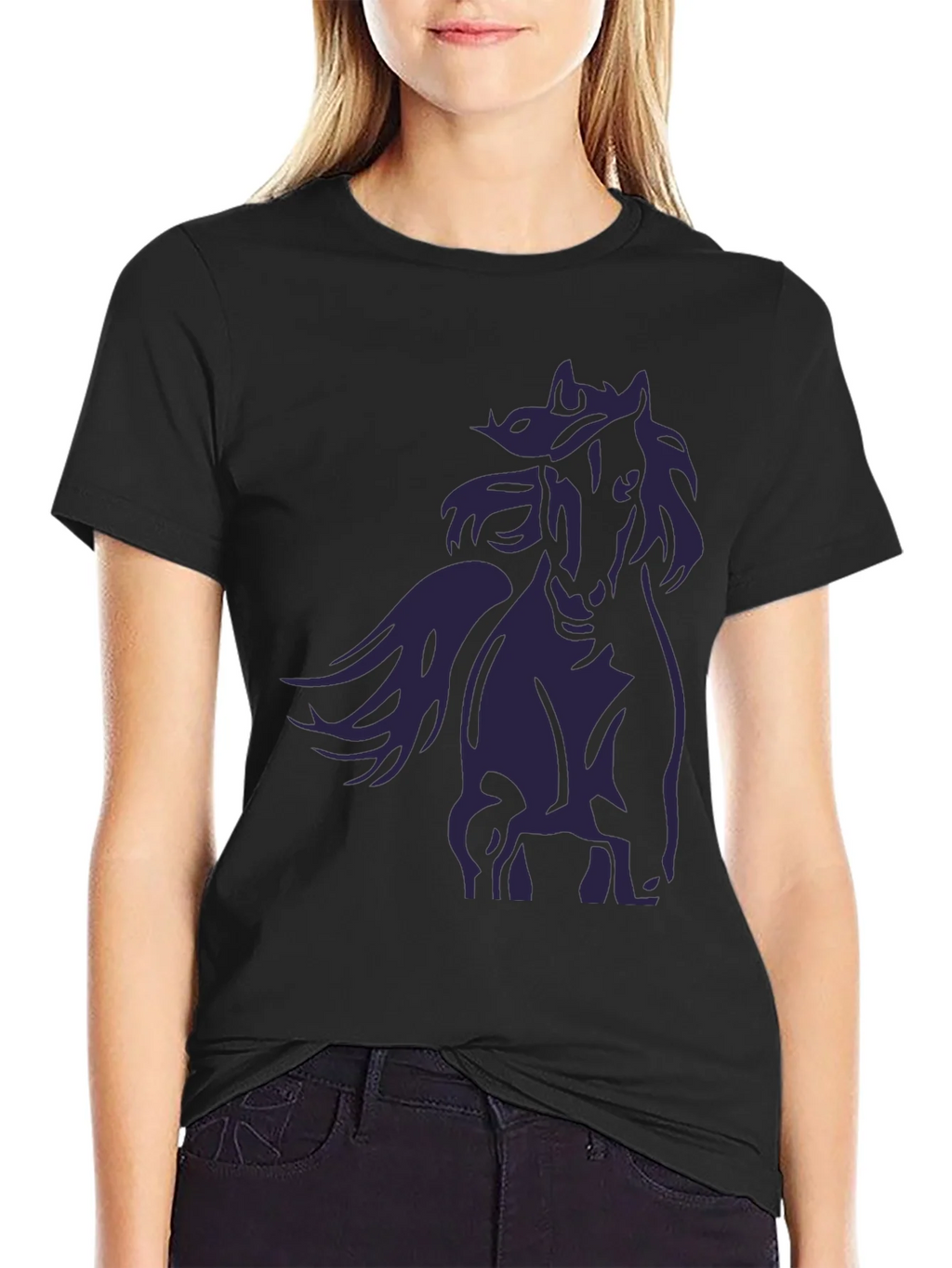 Black Horse Graphic T-Shirt - Stylish Mens Tee product image 5