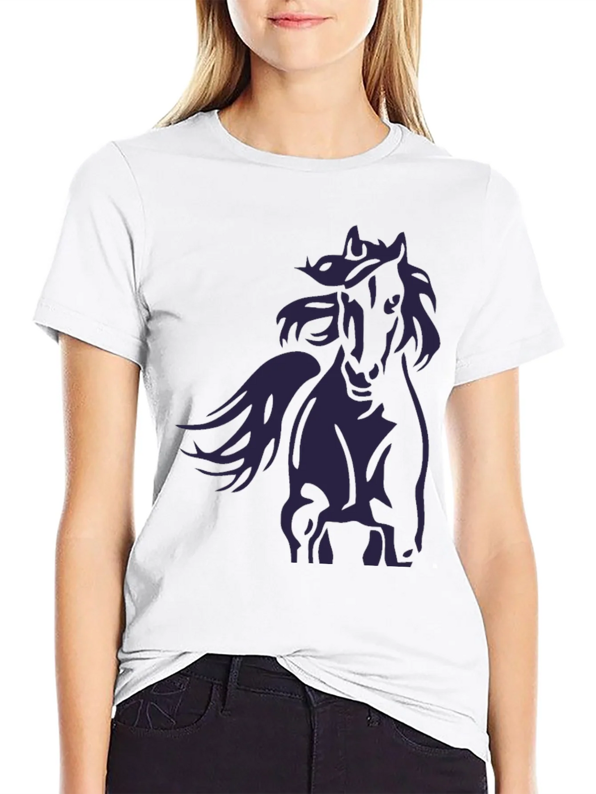 Black Horse Graphic T-Shirt - Stylish Mens Tee product image 11