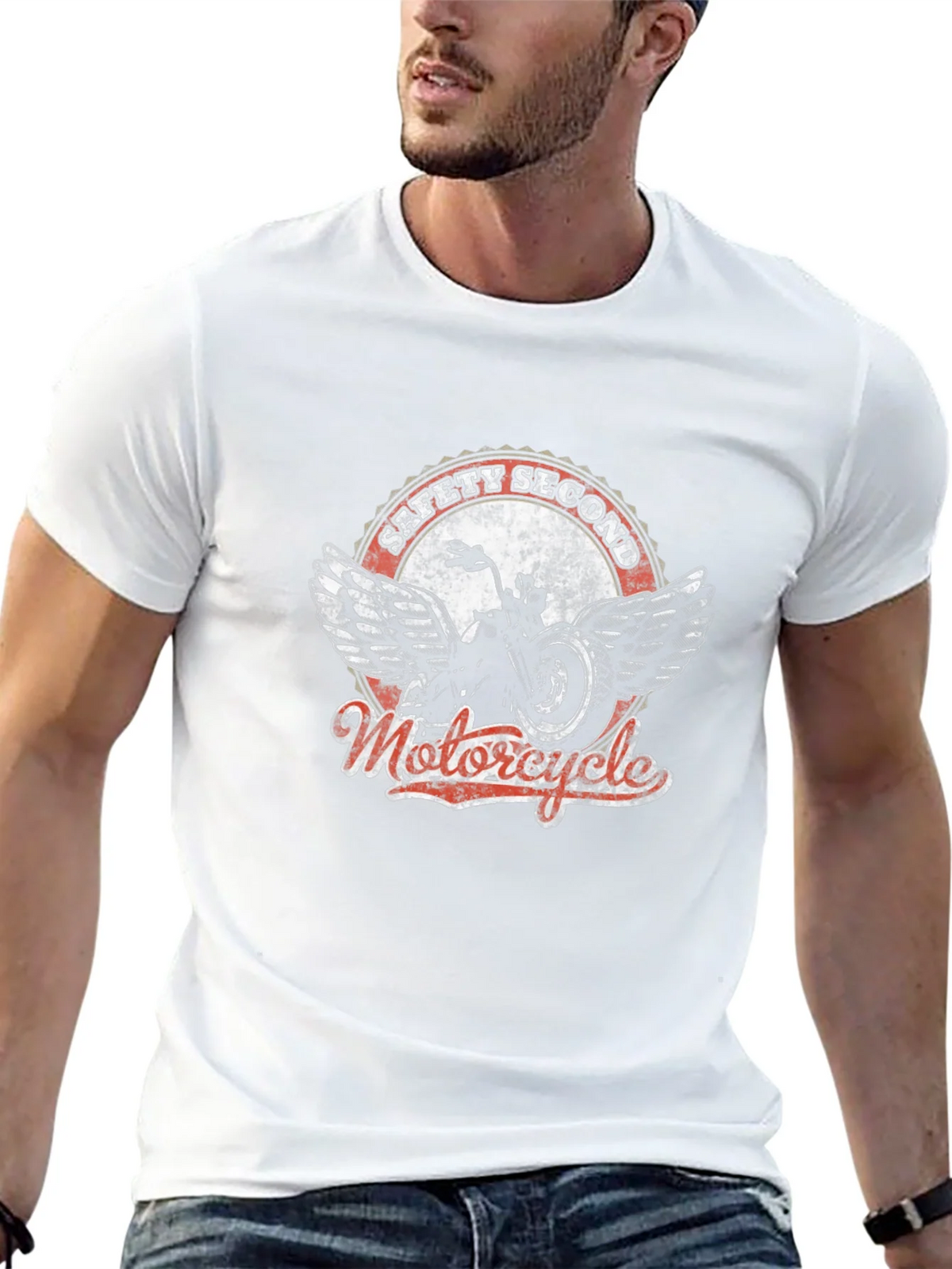 Safety Second Motorcycle Graphic T-Shirt product image 4