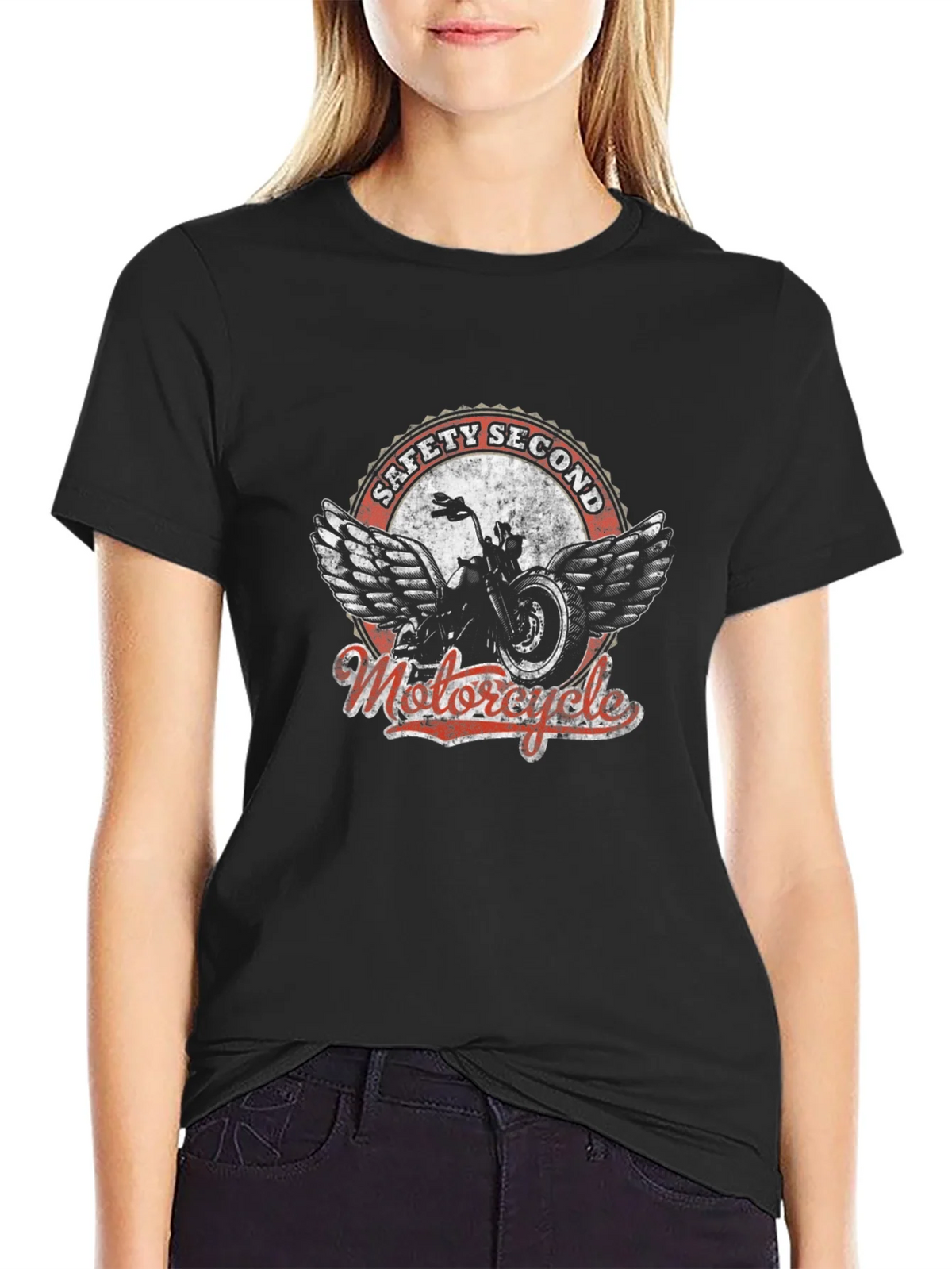 Safety Second Motorcycle Graphic T-Shirt product image 5