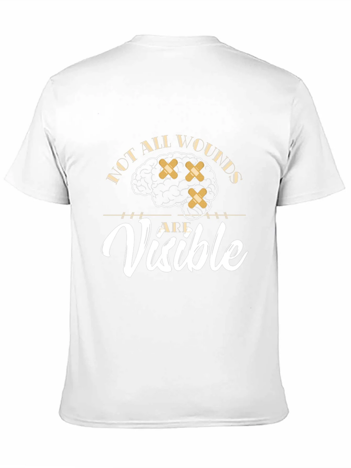 Mental Health Awareness Graphic Tee - Not All Wounds Visible product image 2