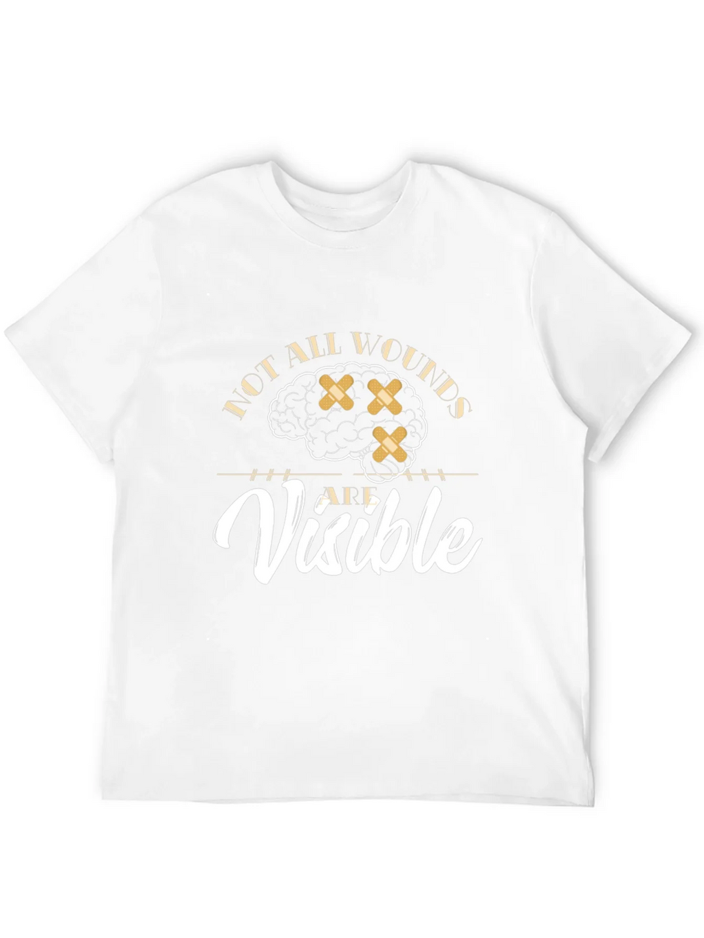 Mental Health Awareness Graphic Tee - Not All Wounds Visible product image 3