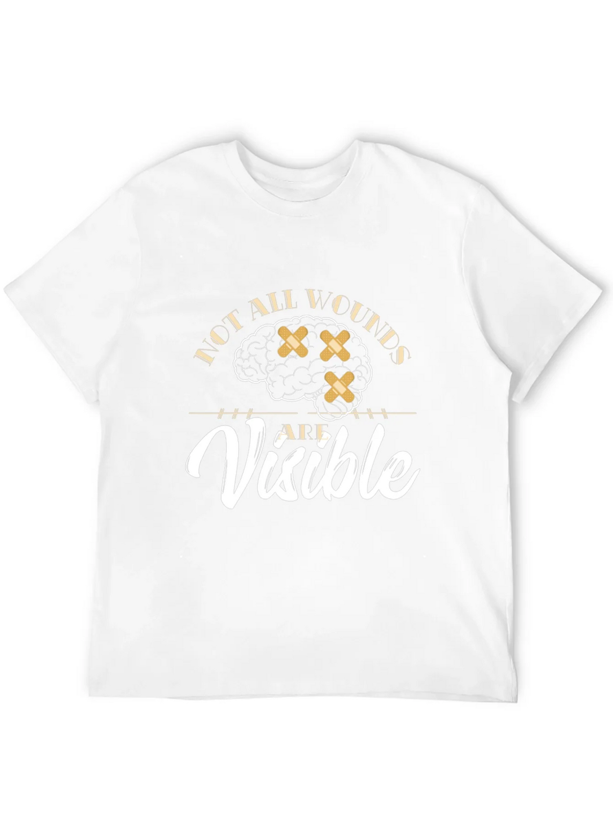 Mental Health Awareness Graphic Tee - Not All Wounds Visible product image 3