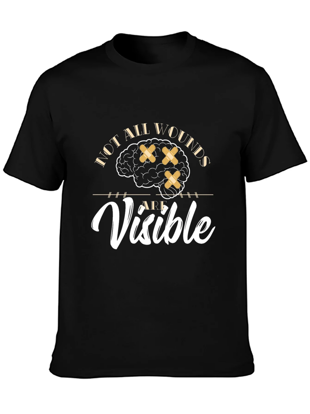 Mental Health Awareness Graphic Tee - Not All Wounds Visible product image 6